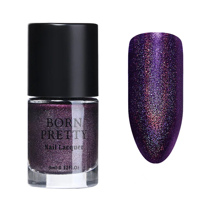 

BORN PRETTY Holo Nail Polish Ultra Holographic Nail Varnish Manicure Lacquer Holo Effect Hologram Nail Art Polish 9ml