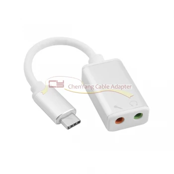 

10PCS/CY Silver Color USB 3.1 Type-C USB-C to 3.5mm Audio Speakder Microphone Female Adapter for New Mac book & XPS13