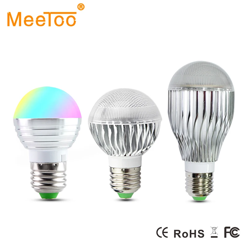 Светодиодный точечный светильник E27 RGB 3 Вт 5 10 Cree 127 в переменного тока 220 В
