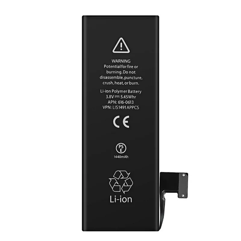 Новинка для iphone 5 настоящая батарея 1440mAh 3,8 V Сменные Аккумуляторы для iphone 5 5G с набором инструментов для ремонта