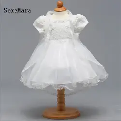 Реальное изображение Детское платье 1 год платье для дня рождения Детская одежда детское крестильное платье для девочек новорожденных