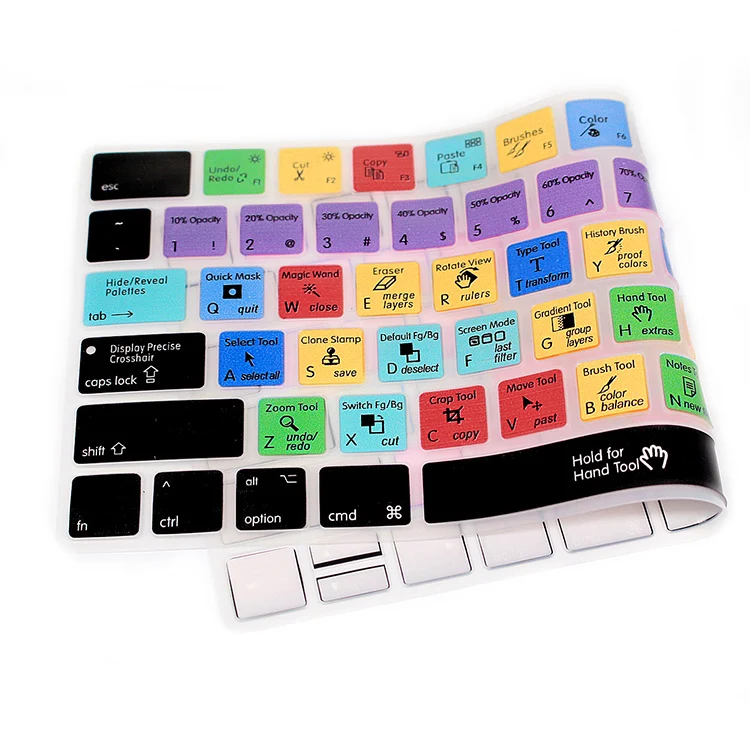 КРЗ adobe photoshop PS горячих клавиш силиконовая клавиатура защитная пленка для Apple Magic MLA22B/A для Adobe клавиатура протектор