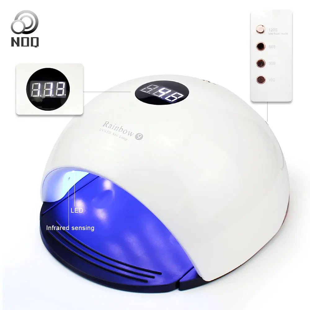 

NOQ Rainbow9 Newest 48W Equipment UV LED GEL Polish Nail Lamp Manicure Therapy Machine Nail Varnish Curing Lamp With Timer