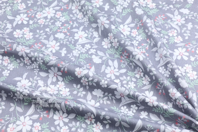 235x50 см маленький цветочный саржевый Хлопок Ткань DIY Детская одежда ткань сделать постельные принадлежности одеяло украшение дома 260 г/м