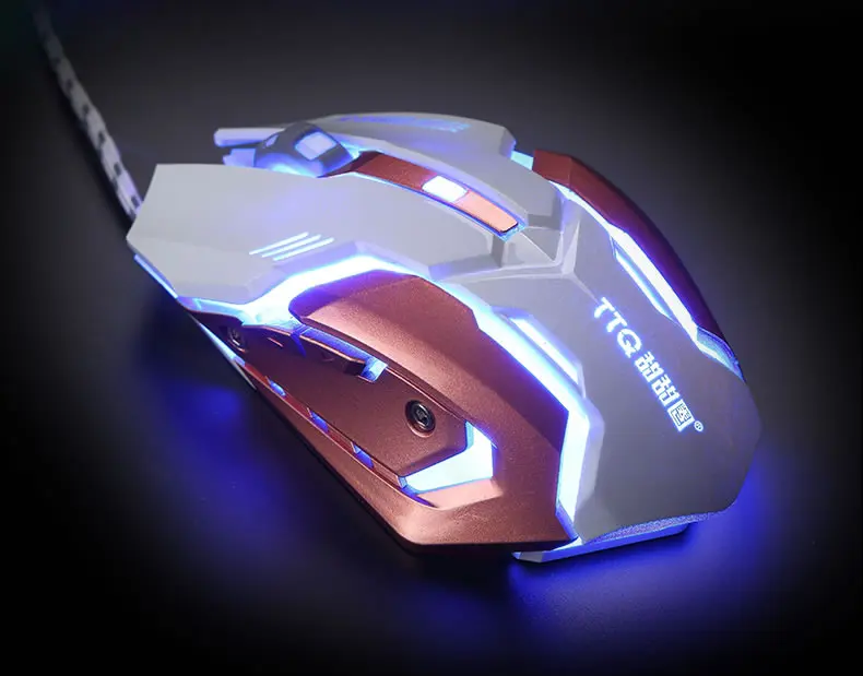 TTQ USB игровая клавиатура мышь геймер профессиональный набор Razer Led игровая мышь механическая клавиатура набор проводной 2000 точек/дюйм геймерский набор