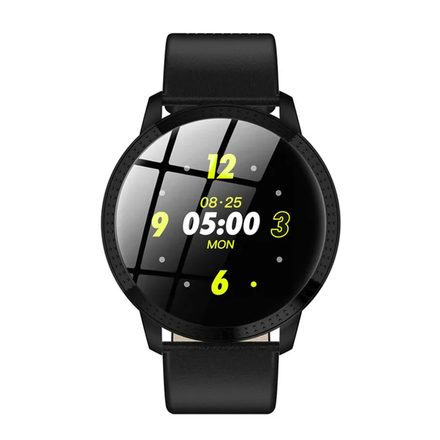 Женские Смарт-часы для фитнеса, для женщин, IP67, водонепроницаемые, спортивные, для Iphone, Smartwatch, для бега, Reloj, пульсометр, кровяное давление - Цвет: black