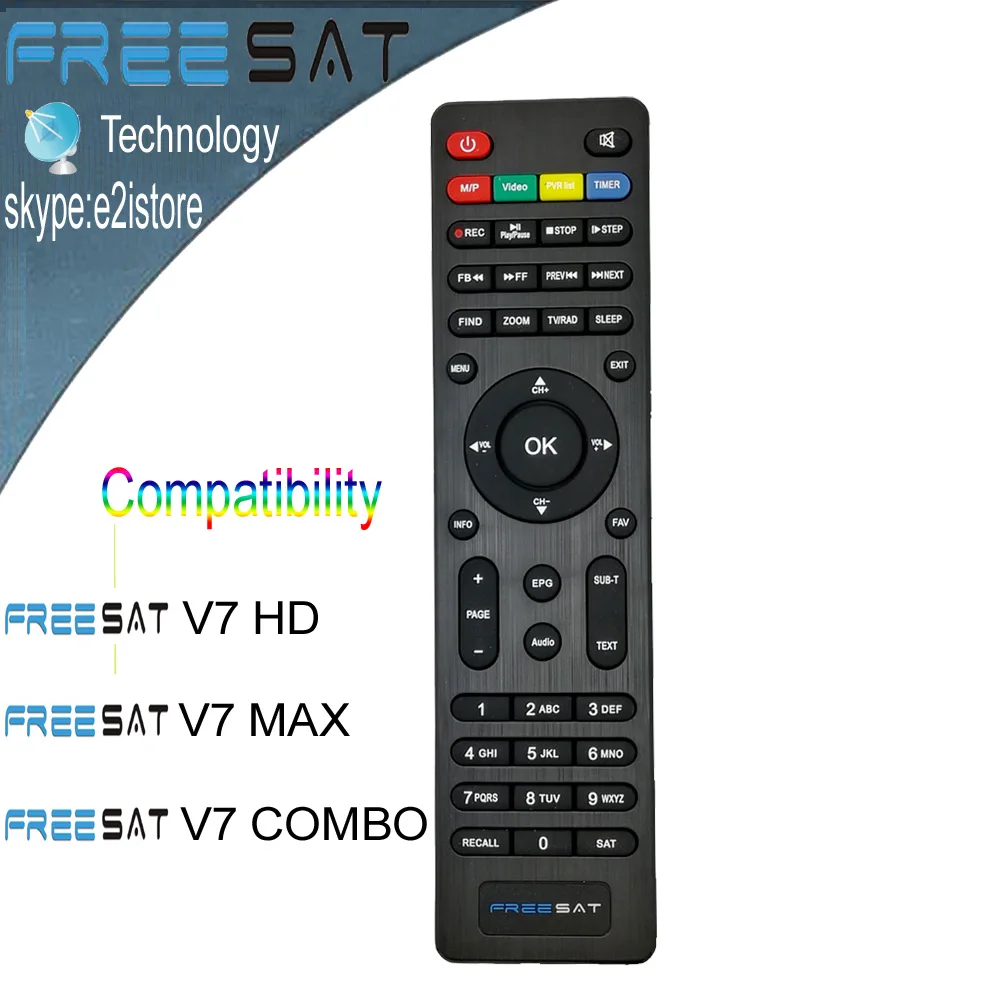 [Genuine] Free Sat Digital Satellite Receiver Remote Control For DVB S2