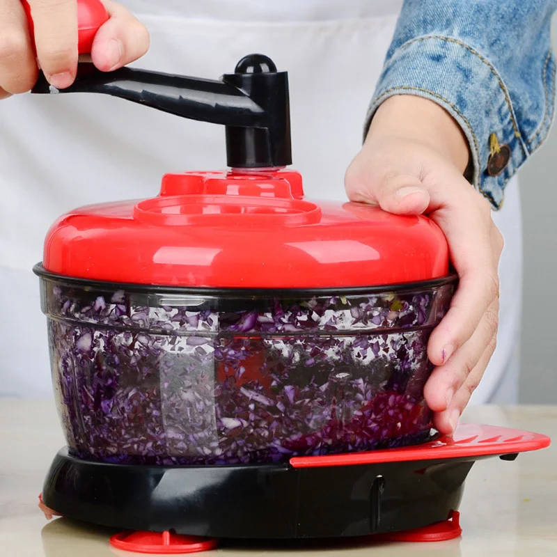 

Multifunction Manual Food Processor For Kitchen Portable Blender Meat Grinder Vegetable Chopper Cutter Egg Blender For Household