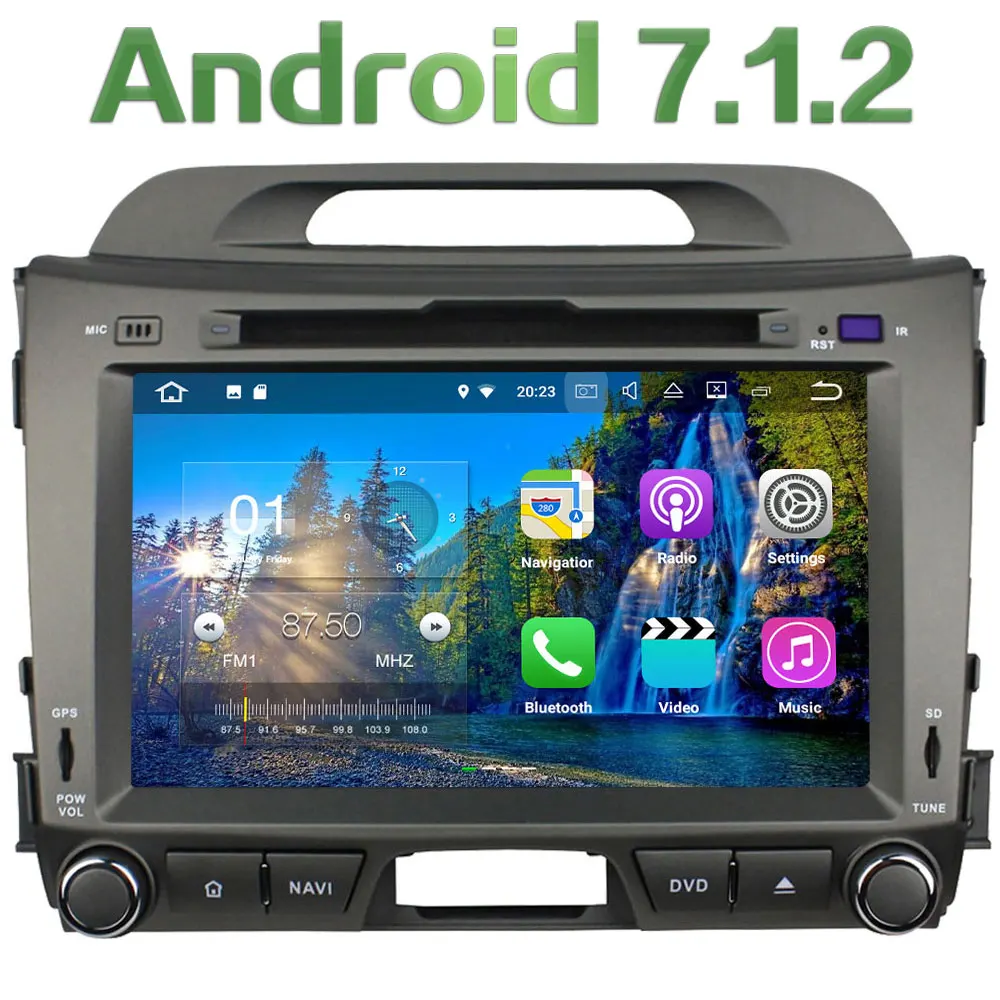 3G 4G WIFI Android 7 1 2 8 2GB RAM DAB SWC BT Car DVD Player