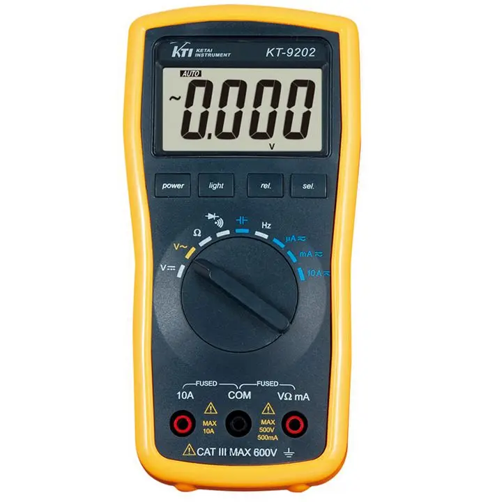 KT 9202 digital multimeter, 3 3/4autoranging , measure capacitance