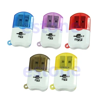 

New Mini Slim Small USB 2.0 Professional Micro SD TF T-Flash Card Reader Writer