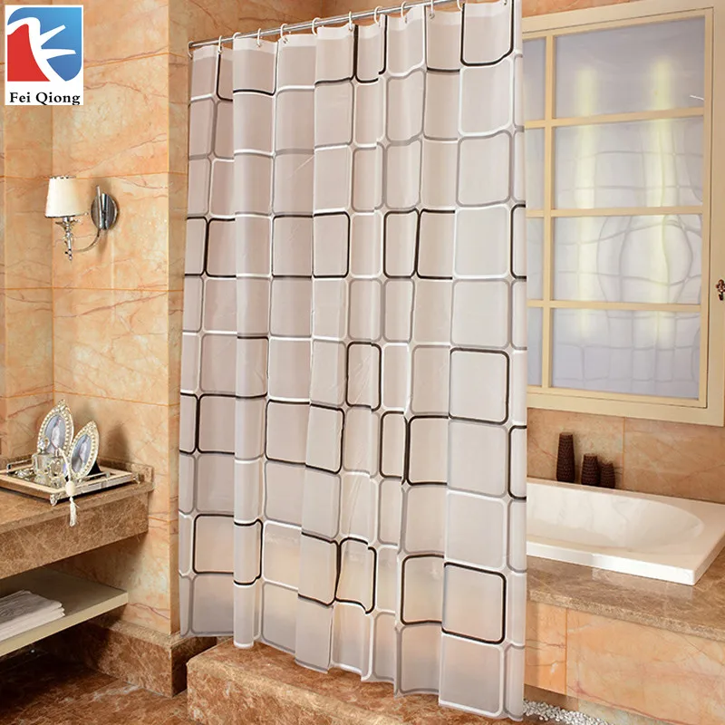 Buy Feiqiong Brand Waterproof Shower Curtain With Hook