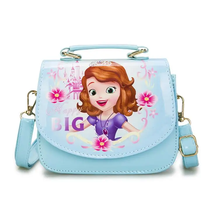 Новая милая сумка Детская Принцесса Сумочка София для девочек мультфильм PU непромокаемая должна сумка детская модная сумка-мессенджер