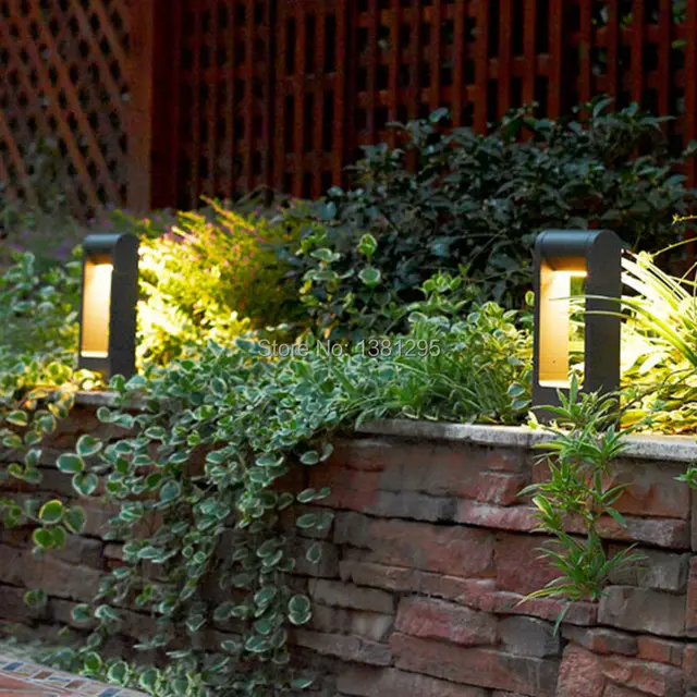 aluminum alloy outdoor led garden bollard path lights 6w ip54