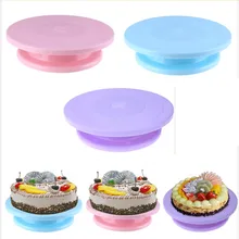 Прямая поставка вращающаяся подставка для украшения торта вращающаяся подставка для кухонного дисплея 28 см