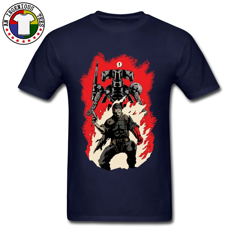  Male T Shirt Hellboss Classic Tops T Shirt Pure Cotton Crew Neck Short Sleeve Cool T Shirt Fall Wholesale Hellboss navy