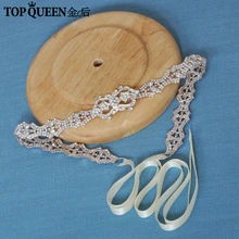 TOPQUEEN H306 Классические Свадебные повязка на голову ручной работы diamond лентой Свадебные Туалетная Свадебные парики аксессуар Лидер продаж