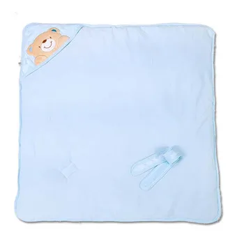 

Baby Receiving blankets newborn super soft Inside Cotton and Outside Coral Velvet Age of use: 0 - 18 Months for Girl and Boy