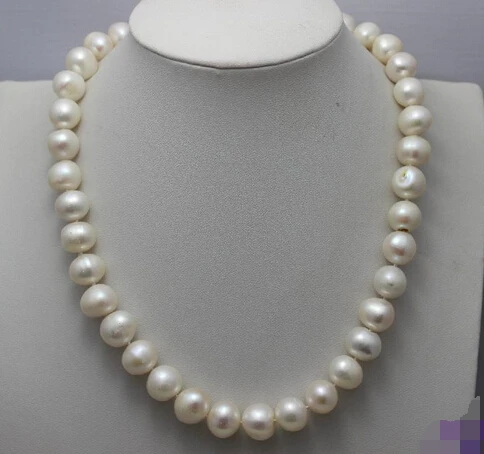 

ddh003702 Freshwater pearl necklace Natural color white nearround 11-12mm 17.5INCH