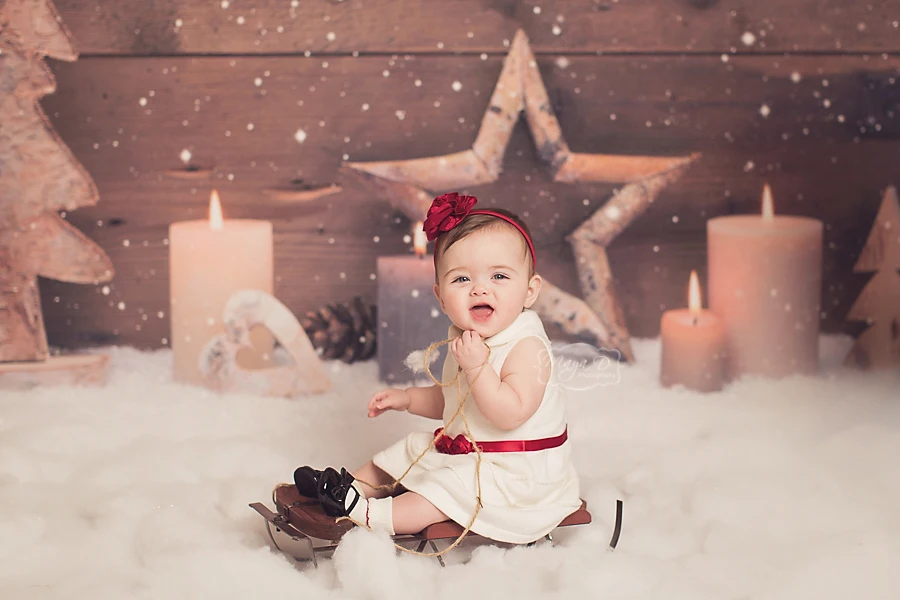 

HUAYI Art Fabric Photography Backdrop Christmas Custom Photo Prop Backgrounds Christmas Tree Birthday Backdrop 5ftX7ft D-2738
