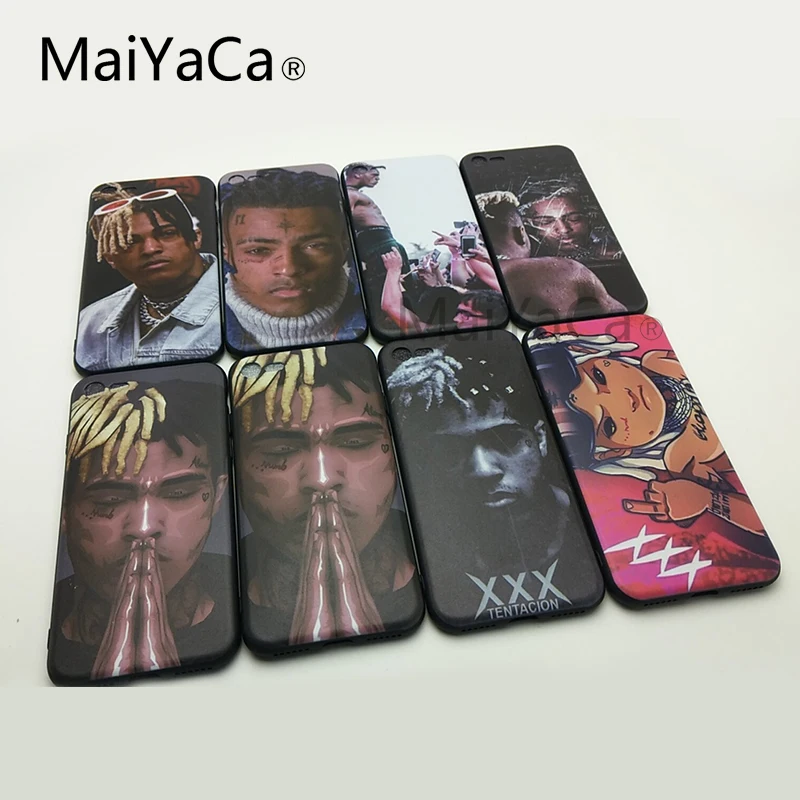 MaiYaCa Xxxtentacion черный ТПУ мягкий резиновый чехол для телефона iPhone 8s 8 plus 7 6 6s 5S 5C X 10 XS XR
