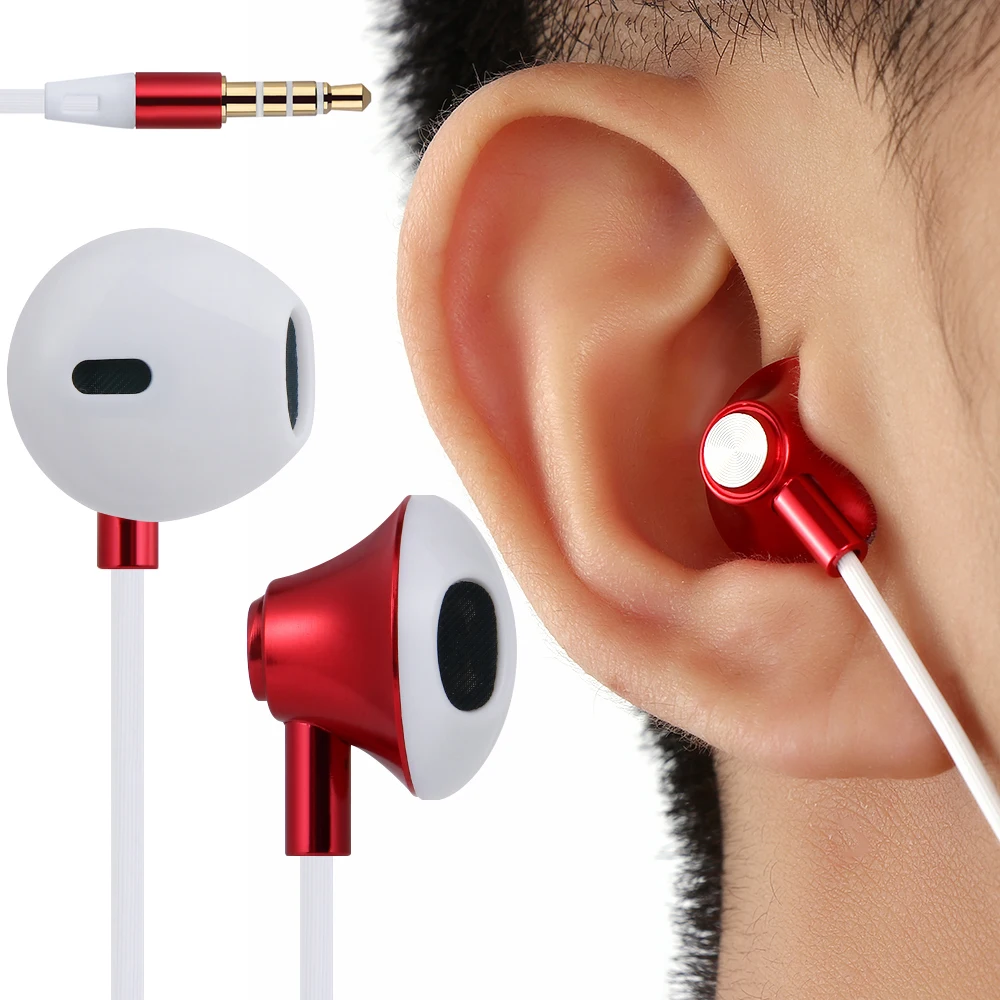 

Super Bass In-Ear Earphone Earbuds Sport Stereo Earpiece Headset With Mic Metal Bass Earphone With Microphone Univers