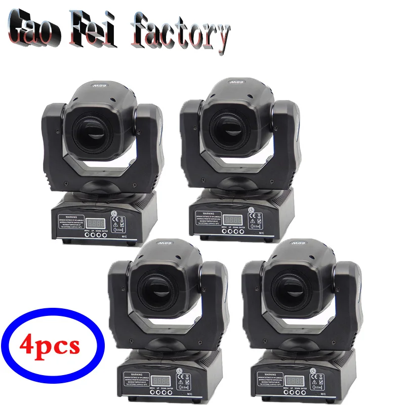 

(4pcs)good price new led mini moving head light 60w dj gobo disco light equipment
