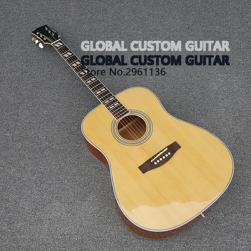 

High quality Acoustic guitars J-200 Acoustic guitar with Solid Spruce top, Rosewood back and sides,Real photos,free shipping