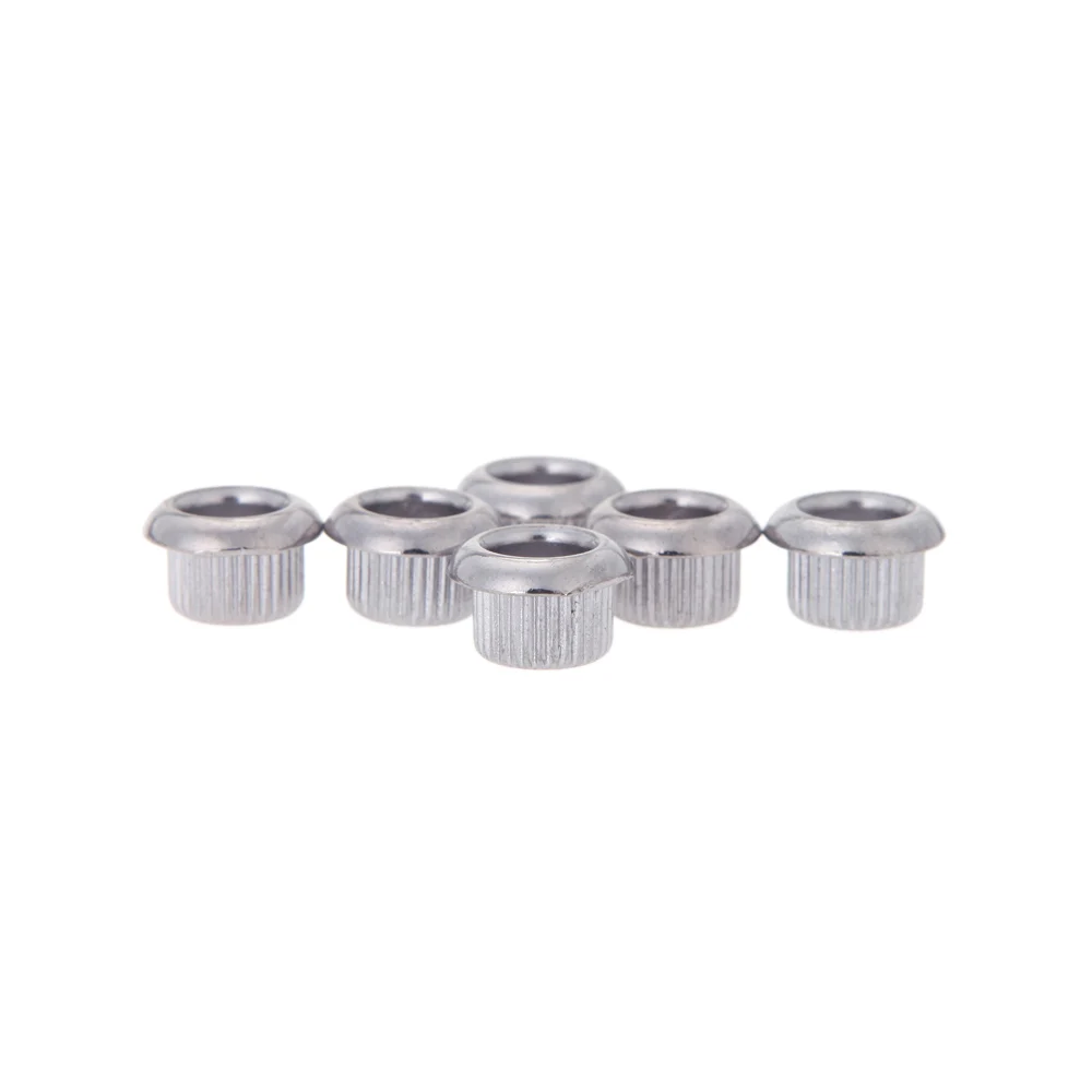 

Guitar Tuner Conversion Bushings Adapter Ferrules Nickel Plating for 8mm Peghead Holes Silver