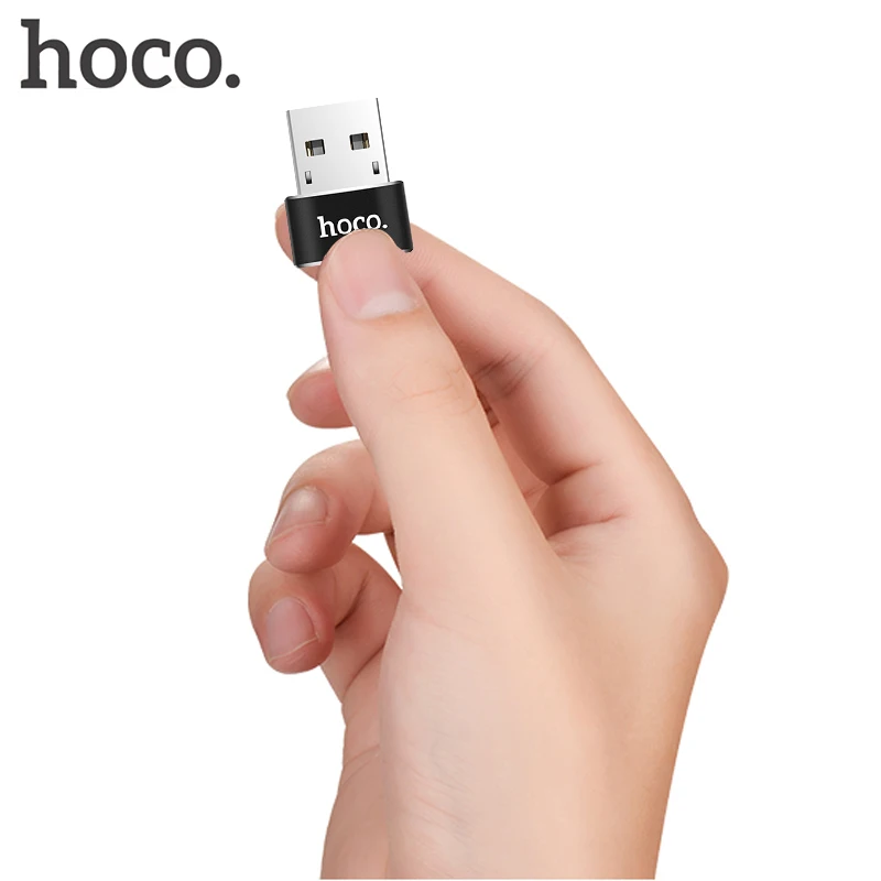 Беспроводное зарядное устройство HOCO USB OTG адаптер Тип usb-C Female to USB Мужской конвертер Тип Кабеля C до USB конвертер для автомобильного компьютера Зарядное устройство телефон планшет