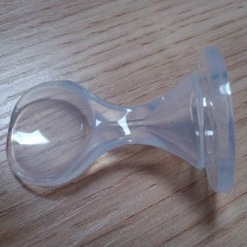 

Cute Wide Mouth Silicon Nipple Rice Cereal Feeding Bottle Transparent Spoon Drop shipping