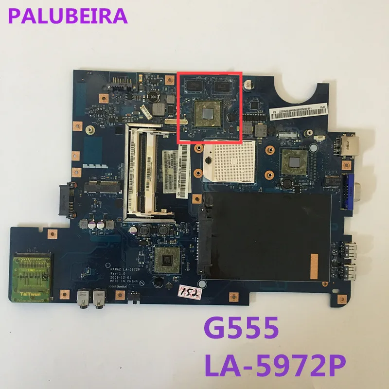 PALUBEIRA NAWA2 LA-5972P для lenovo G555 ноутбук G555 материнская плата для ноутбука NAWA2 LA-5972P материнская плата с GPU тестом