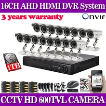 Главная 16-канальный 600tvl ИК открытый безопасности камера с dvr комплекты записи системы видеонаблюдения комплект видеонаблюдения 16 канала hdmi 1080 P
