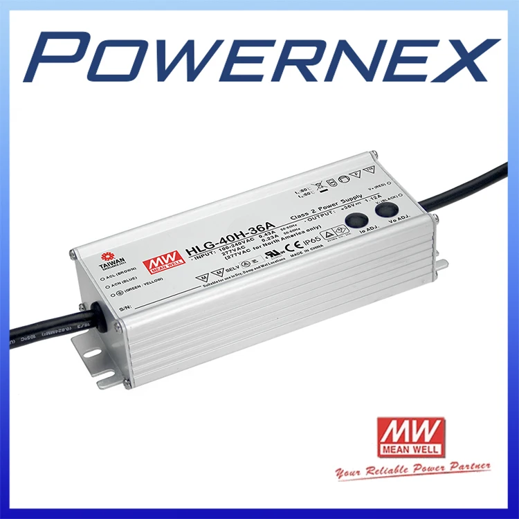 ФОТО [PowerNex] MEAN WELL original HLG-40H-20B 20V 2A meanwell HLG-40H 20V 40W Single Output LED Driver Power Supply B type