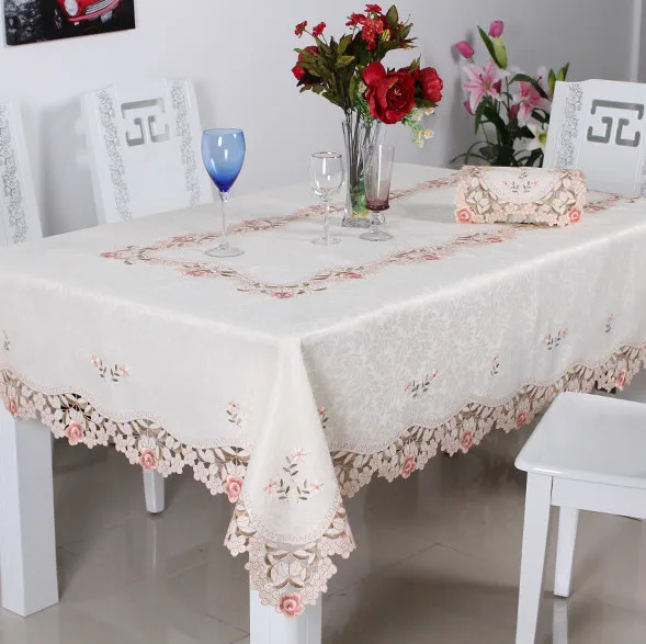 Proud Rose круглая скатерть бежевая вышитая скатерти скатерть товары для дома, кухни украшение стола - Цвет: Light color