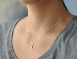 

2017 Gold Color Simple charm Best Match for Clothes collier choker necklace Bohemia jewelry Long Circle Bar Necklaces for women