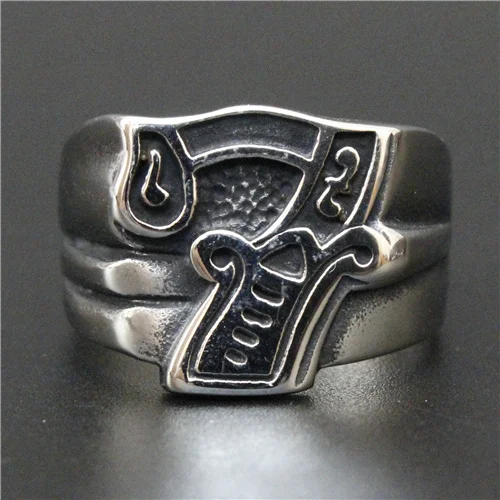 Высокое качество популярный стиль Luckly № 7 кольцо байкерское кольцо 316L нержавеющая сталь крутое мужское кольцо с цифрами
