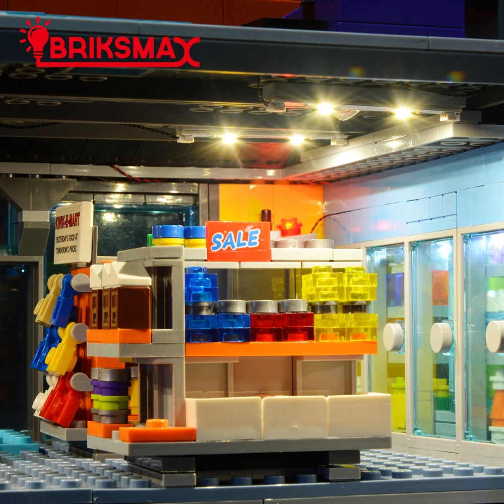 BriksMax Led Light Up Kit для Kwik-E-Mart строительные блоки комплект освещения совместим с 71016(не включает модель