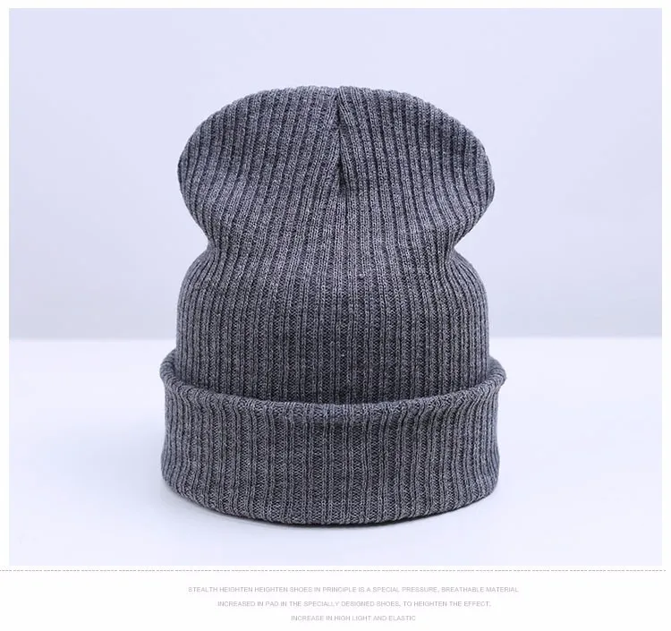 Canизменить дизайн зимней шапки способ для мужчин и женщин Skullies кепки s для женщин вязаная шапка головной убор Унисекс Женская шапка оптом