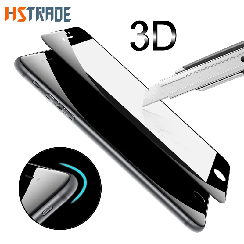 HSTRADE 3D полное покрытие край закаленное Стекло для iPhone 7 8 6 Plus Экран протектор S