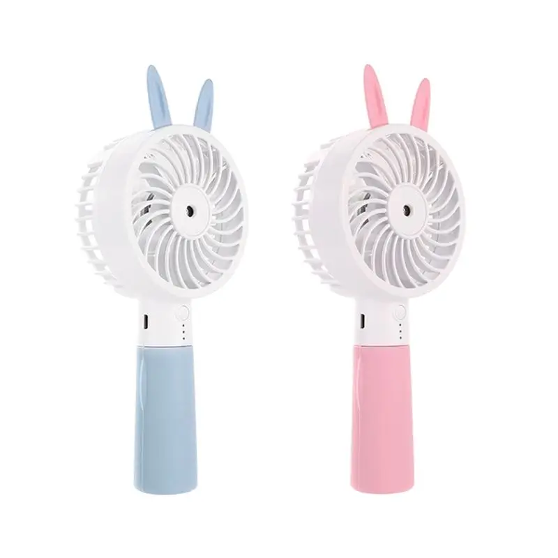

Cute Cat Ear Portable USB Rechargeable Cooler Mini Handy Cooling Fan Desk Pocket Water Mist Cooling Air Humidifier Fan