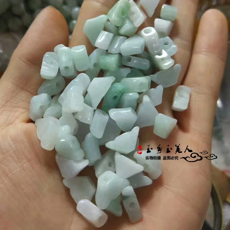 A series of three genuine wholesale natural jade jewelry jade pieces