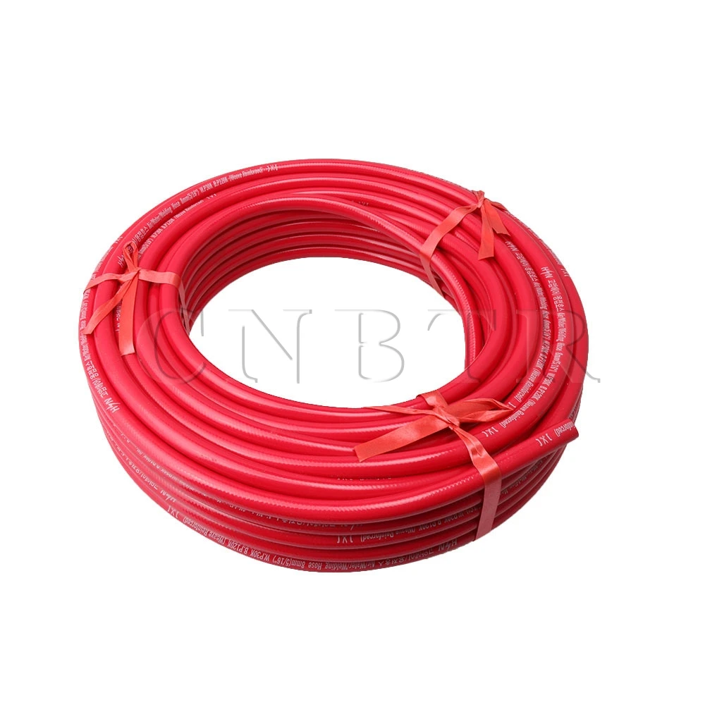 

CNBTR Red 30 Meters Welding Acetylene Gas Tube Double Layer Acetylene Tubing Pipe Hose for Welding & Cutting