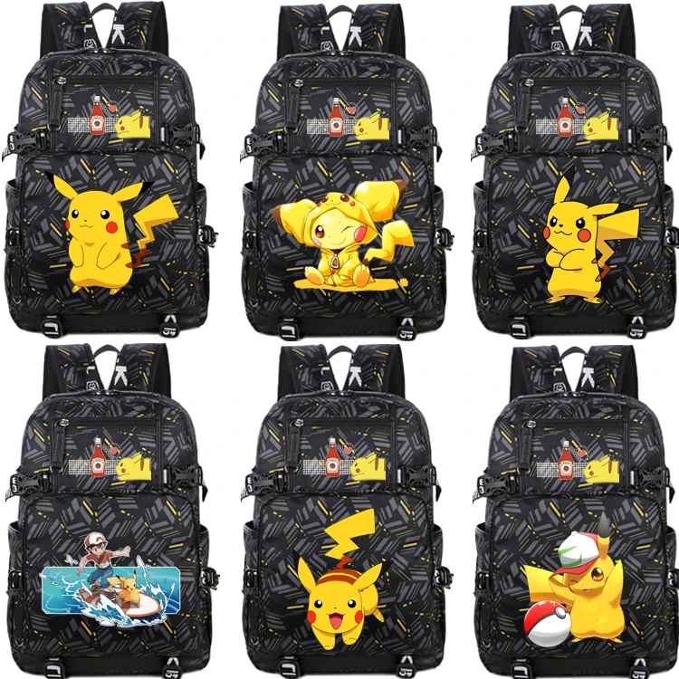 Рюкзак Pokemon для женщин с героями мультфильмов Пикачу компьютера путешествий
