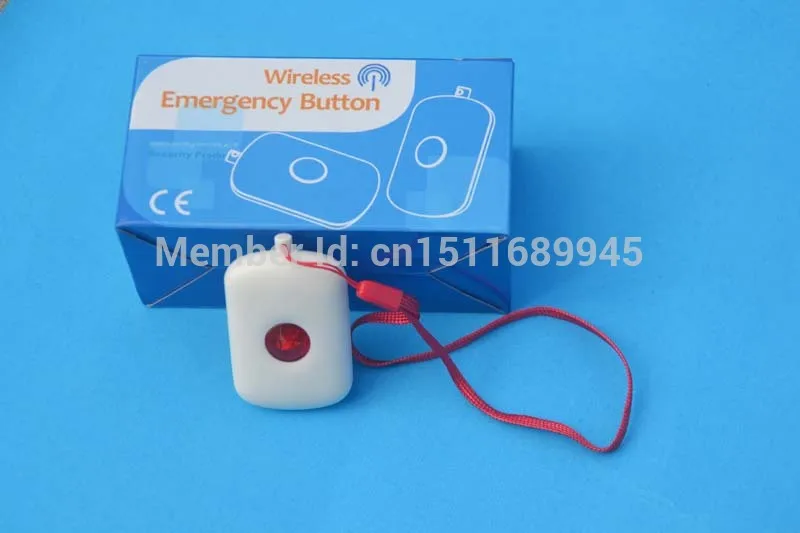 

Hot Sale Wireless Emergency Contact Button with double alarm modes, ABS shells,315MHz or 433MHz optional