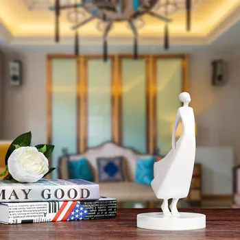 

Meaningful Against the Wind 3D Printed Sculpture Decorative Human Figure Decor Art Statue Sculpture Human Decorative Figurine