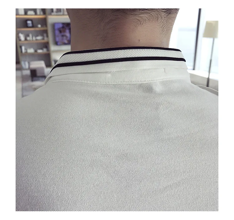 Мужские поло camisa polo Новая мужская рубашка-поло стиль Новая элегантная тонкая мужская рубашка мужская одежда Бизнес Поло