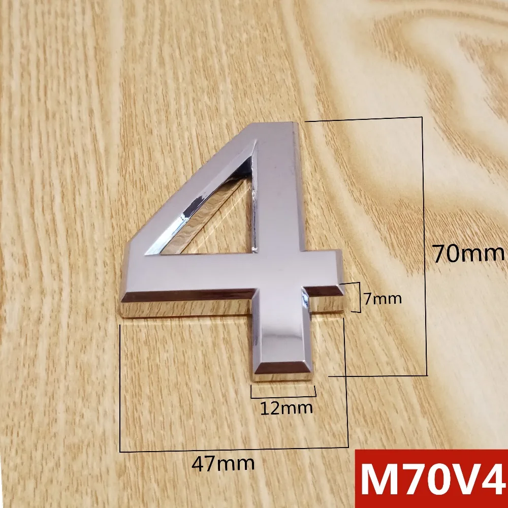 Три цифры/буквы акрил и ABS пластиковый домик номер на заказ знак дверной номер Наклейка для гостиничной квартиры двери пластины