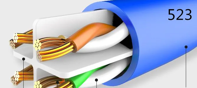 

CAT6 type of finished computer broadband network line eight-core twin-stranded network jumper.
