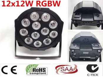 

CREE RGBW 4in1 12x12W led par DMX Stage Lights Business Led Flat Par High Power Light with Professional for Party KTV Disco DJ